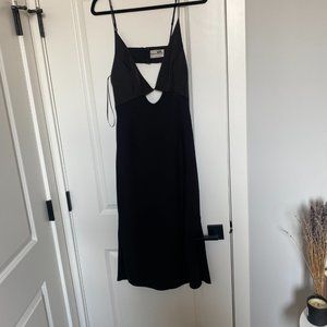 Finders Keepers Paradise Plunging Cutout Midi Dress